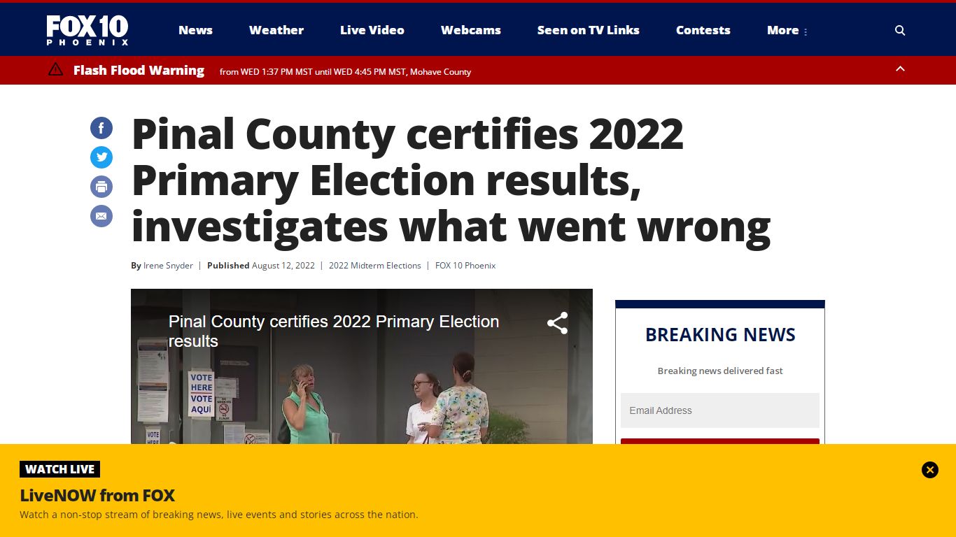 Pinal County certifies 2022 Primary Election results, investigates what ...